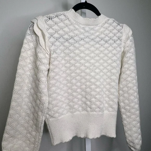 Aqua Cream Crew Neck Sweater - Picture 9 of 9